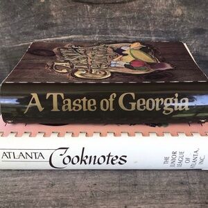 Vintage Junior League Cookbooks, Taste of Georgia, Atlanta Cooknotes